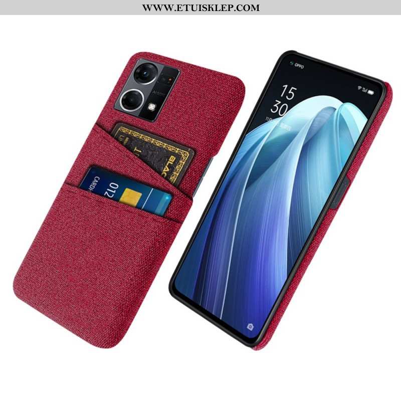 Etui do Oppo Reno 7 Posiadacz Karty Tkaniny